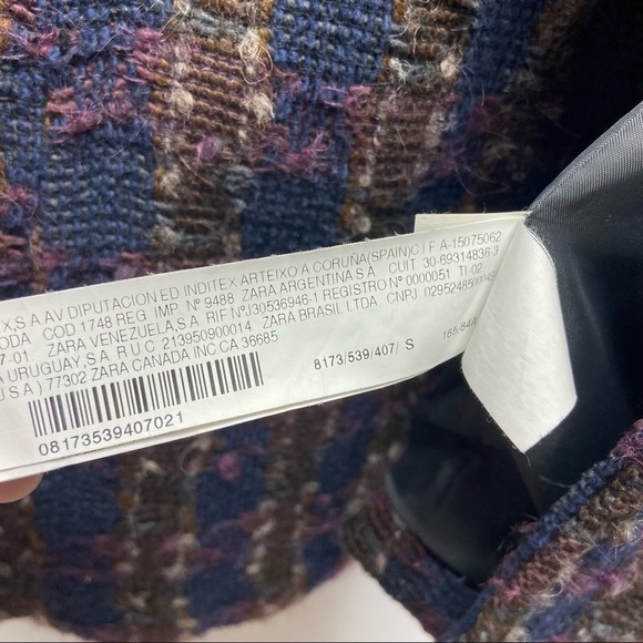 Zara Wool Blend Toggle Closure Cardigan Coat Sz S - Picture 10 of 12